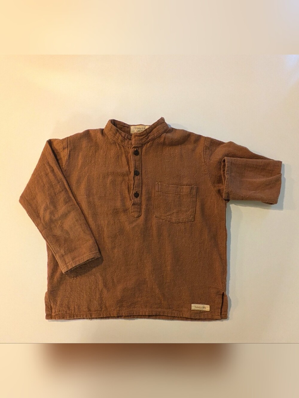 Cotton Brown Dress Shirt